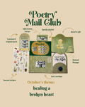 October Poetry Mail Club Theme: Healing a broken heart
